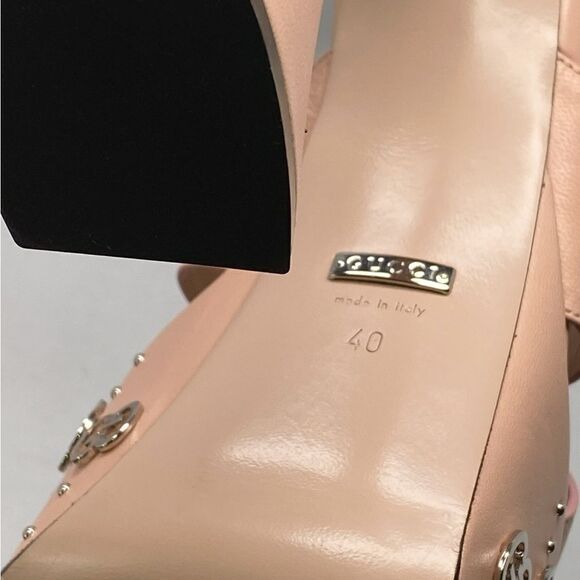 Gucci Interlocking GG stud-detailed platform sandals size 40 - Picture 13 of 13